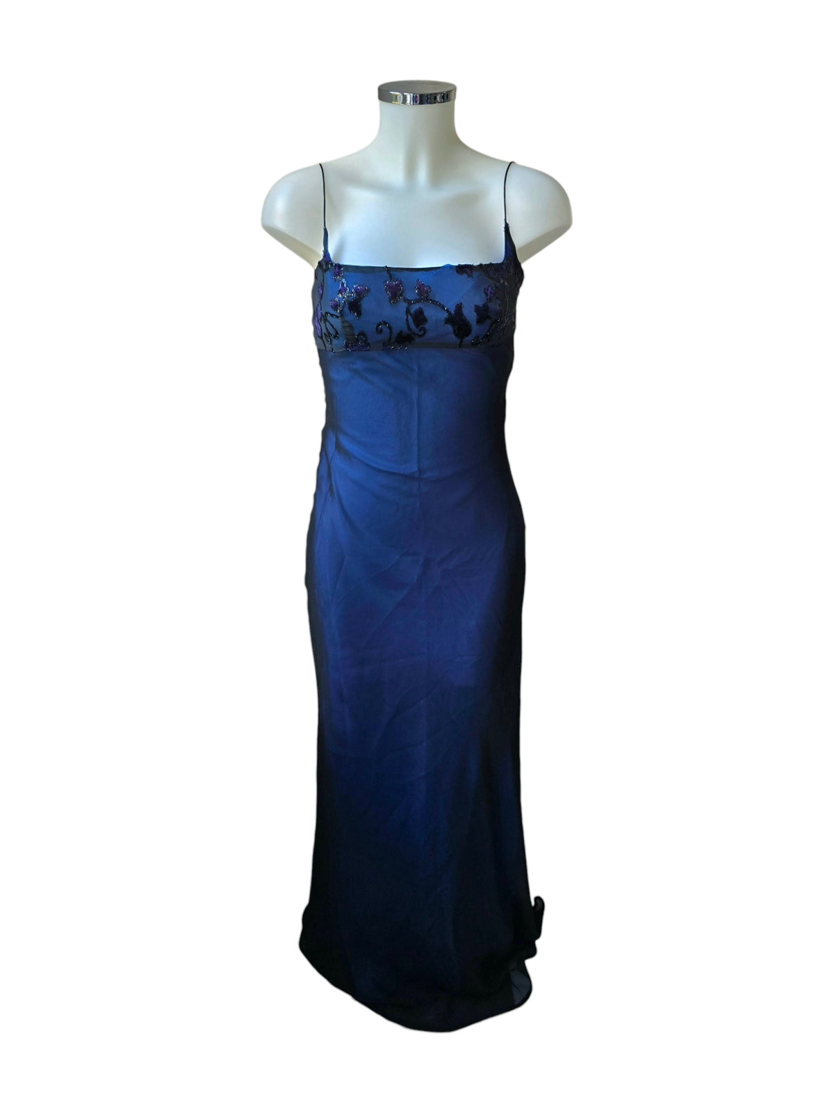 2000s vintage whimsy empire waist prom dress