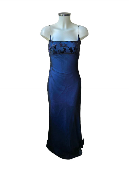 2000s vintage whimsy empire waist prom dress
