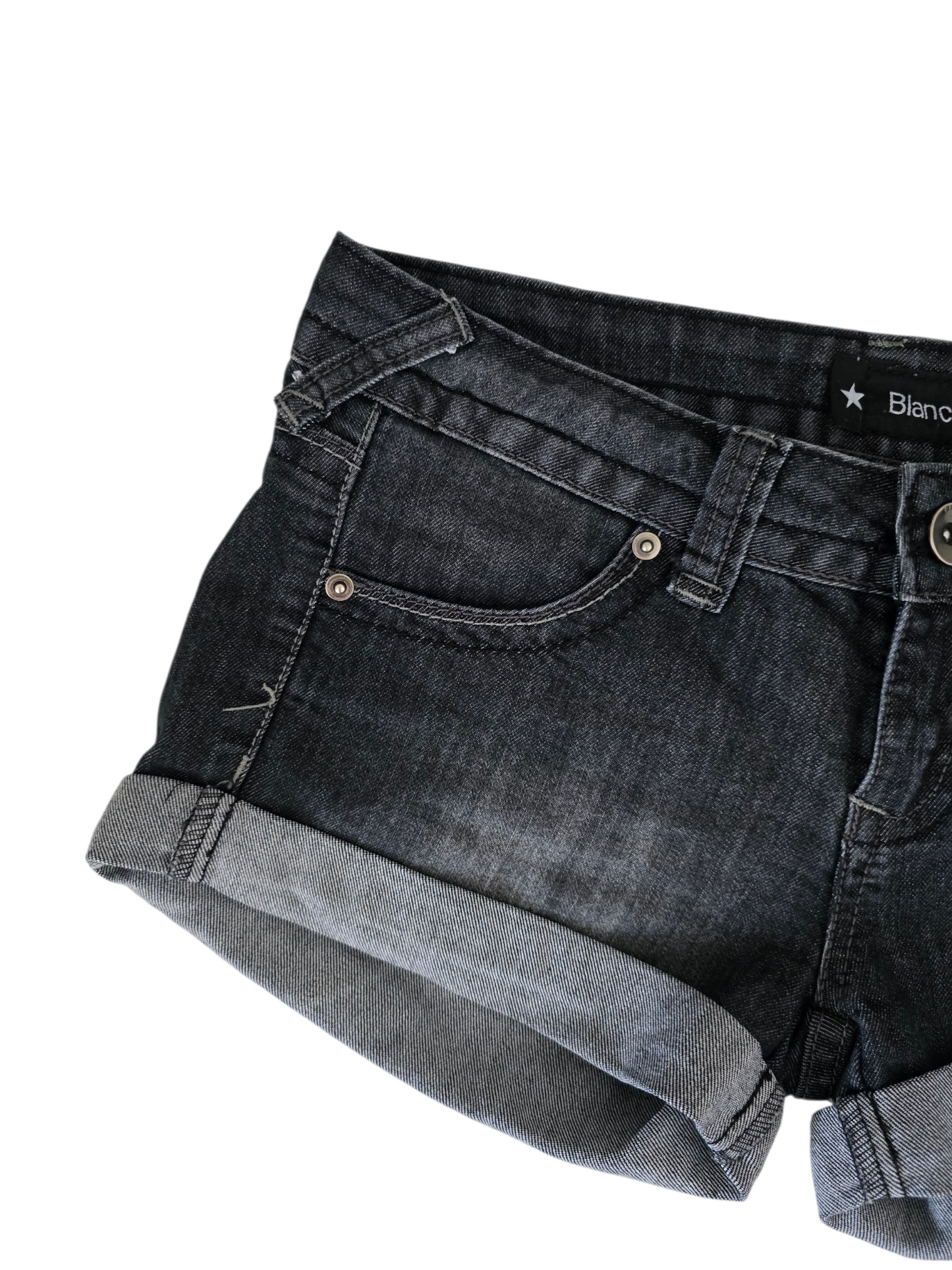 2000s vintage low waist denim short