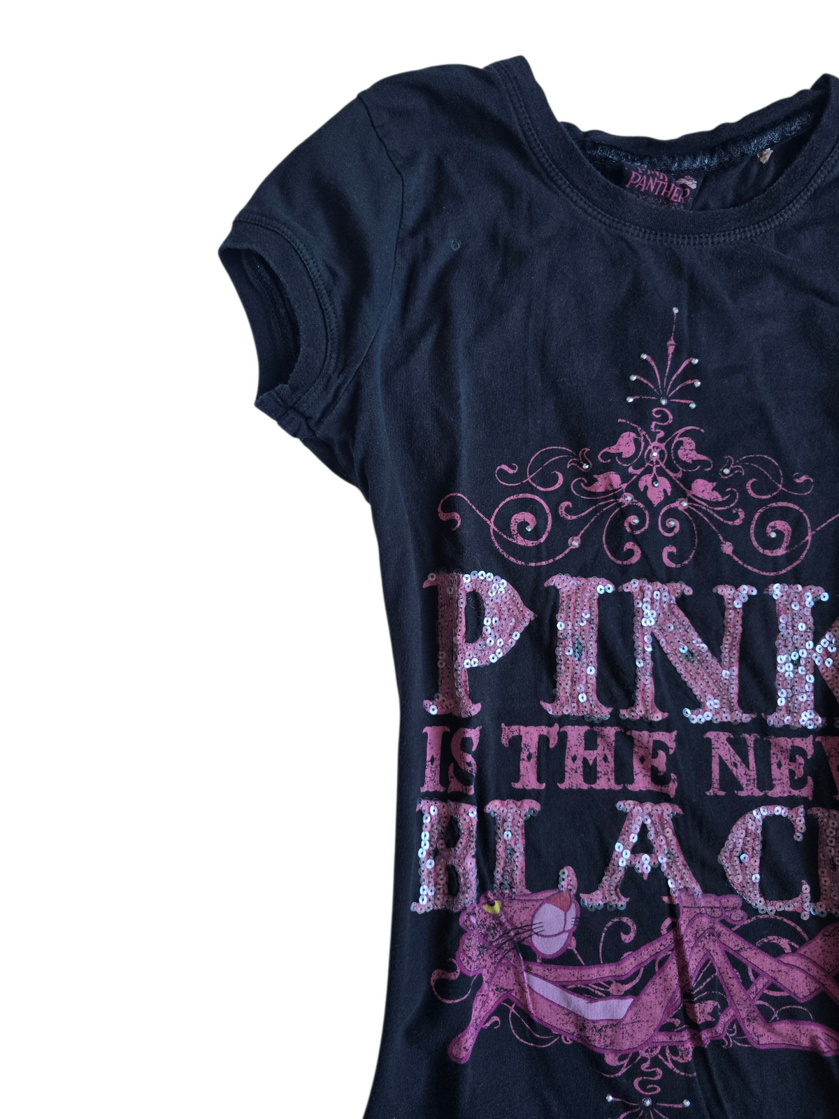 2000s vintage indie sleaze rhinestone pink tshirt