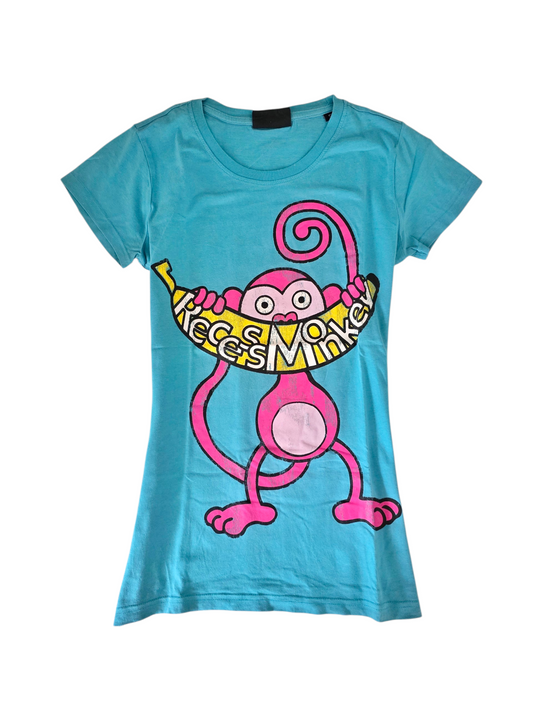 2000s vintage scene printed blue tshirt - zimfriperie