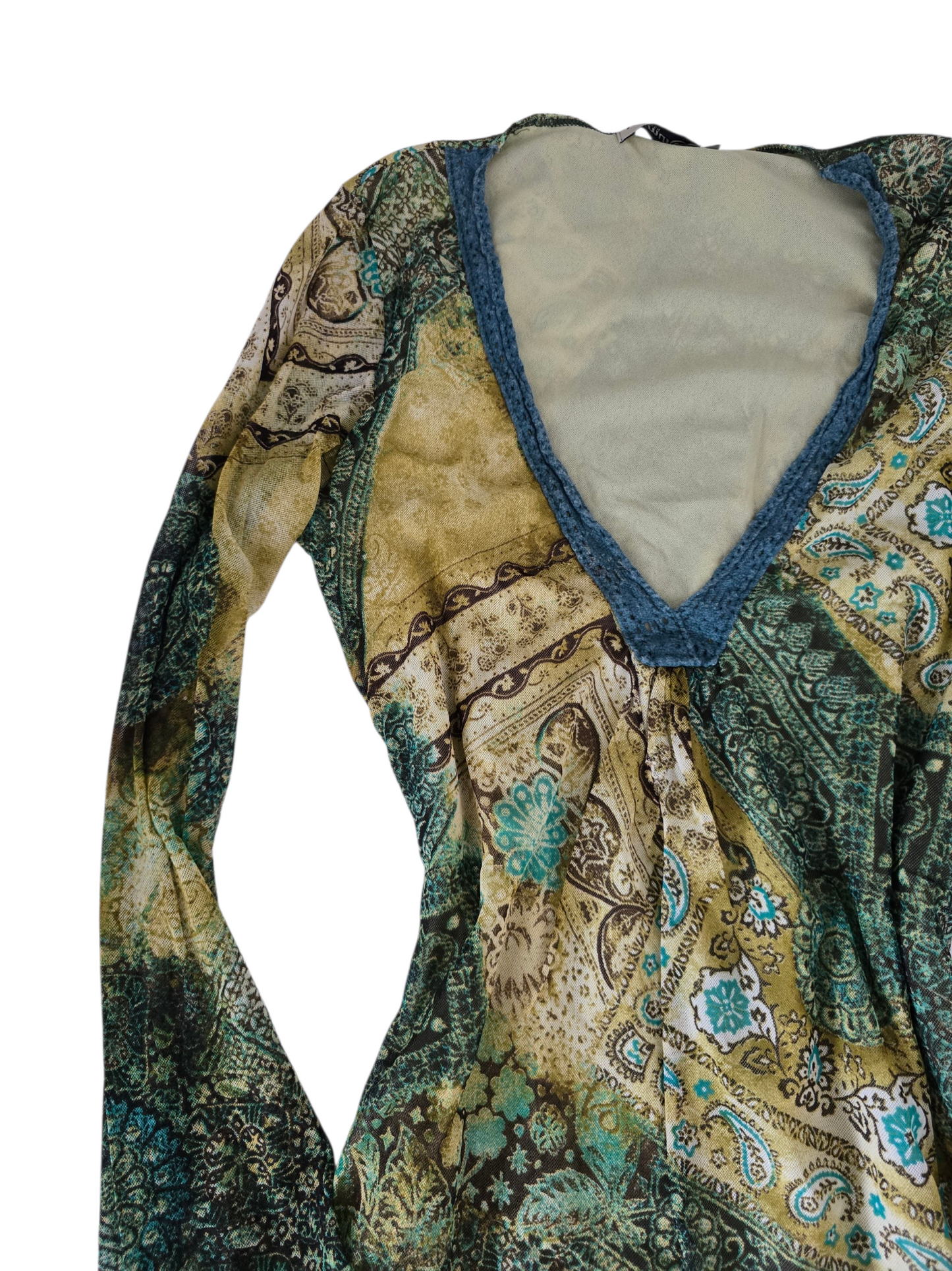 2000s vintage fairy boho green top - zimfriperie