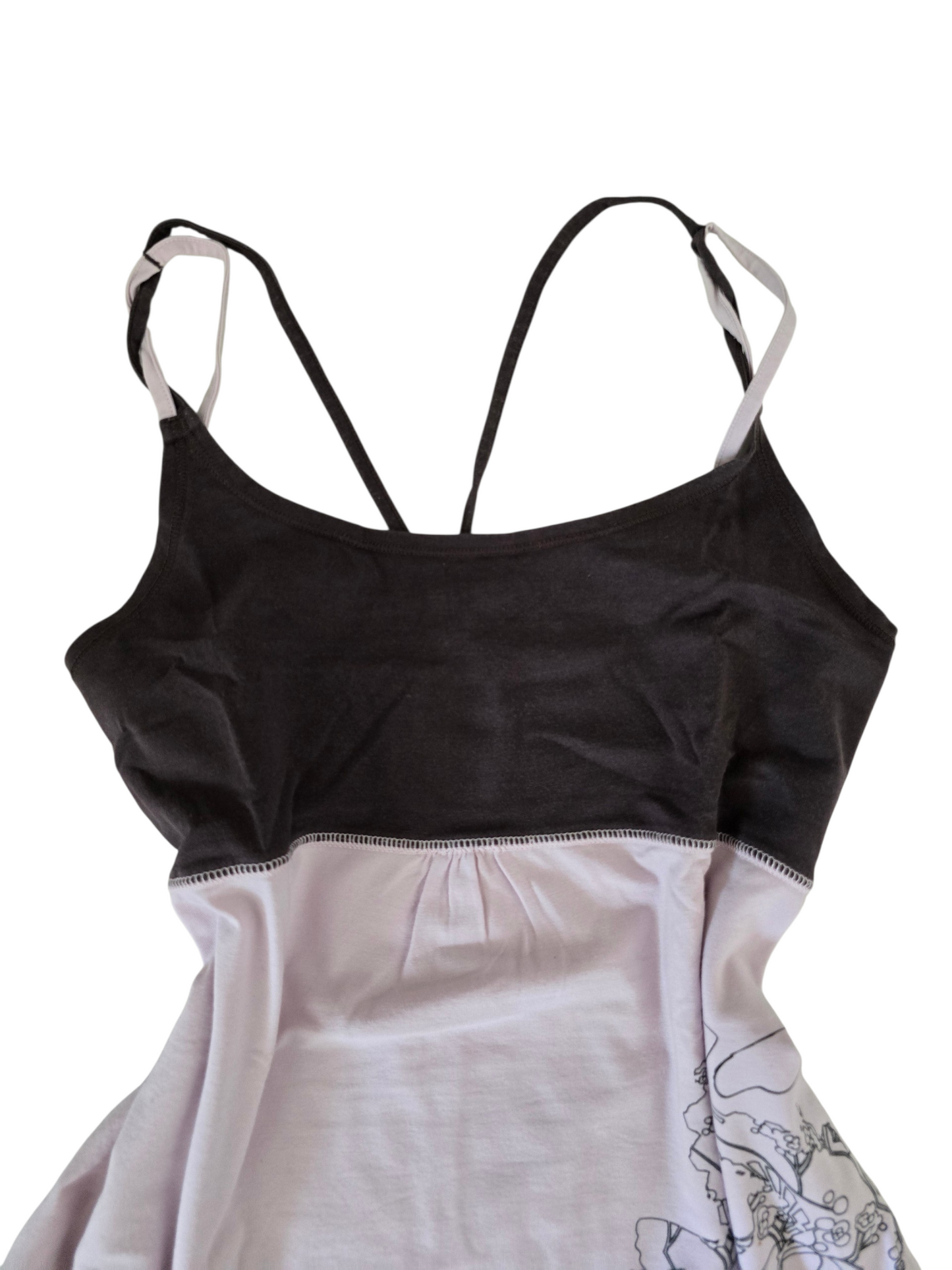 2000s vintage yoga mom babydoll top
