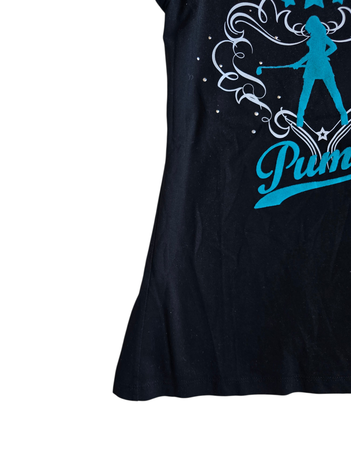 2000s vintage bro hoe studded graphic tshirt