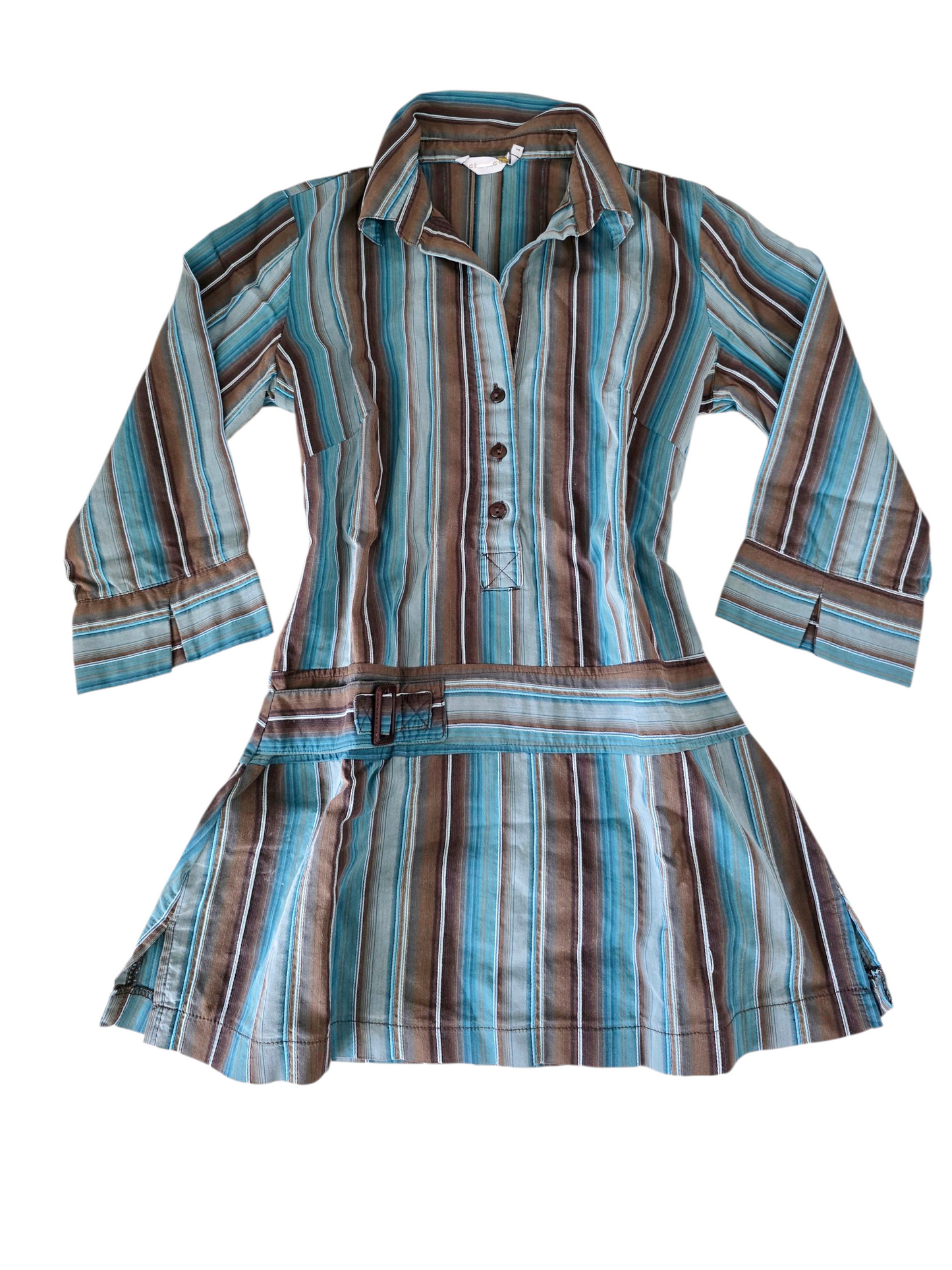 00s vintage striped office softgrunge fitted shirt