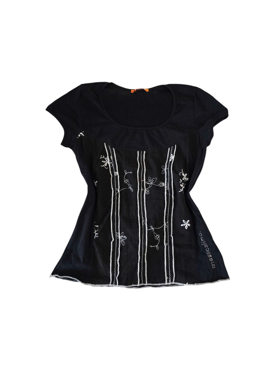 00s vintage dark coquettish top