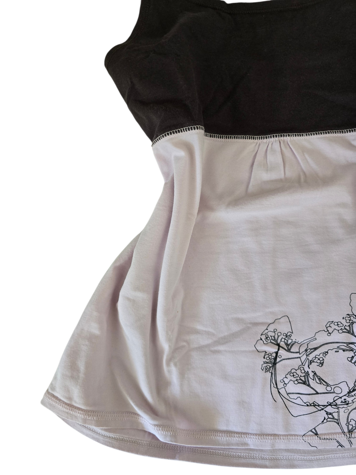 2000s vintage yoga mom babydoll top