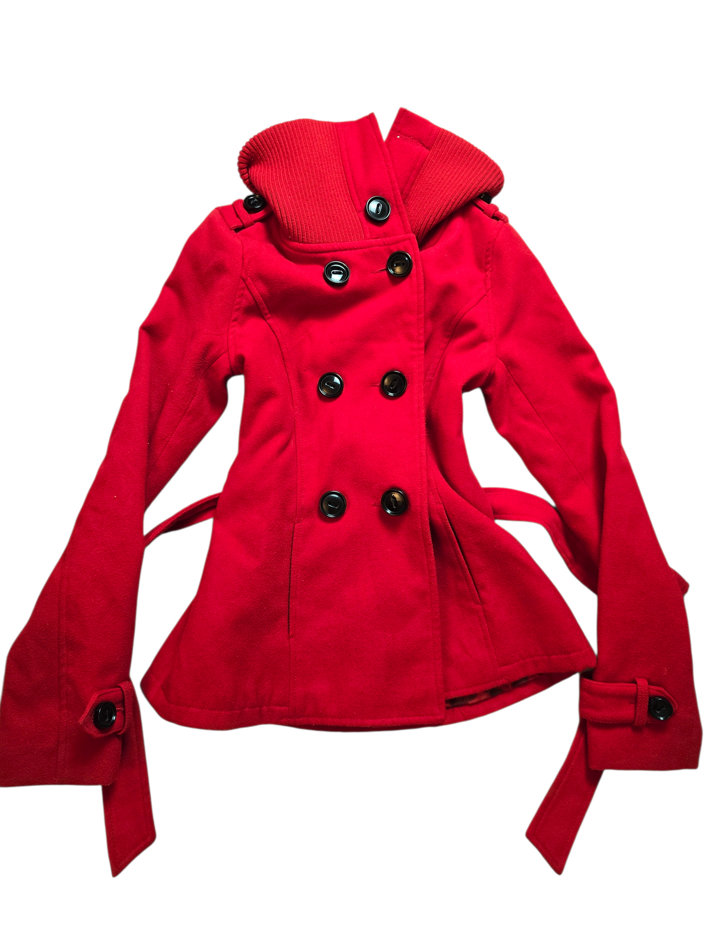 00s vintage indie sleaze red officer coat - zimfriperie