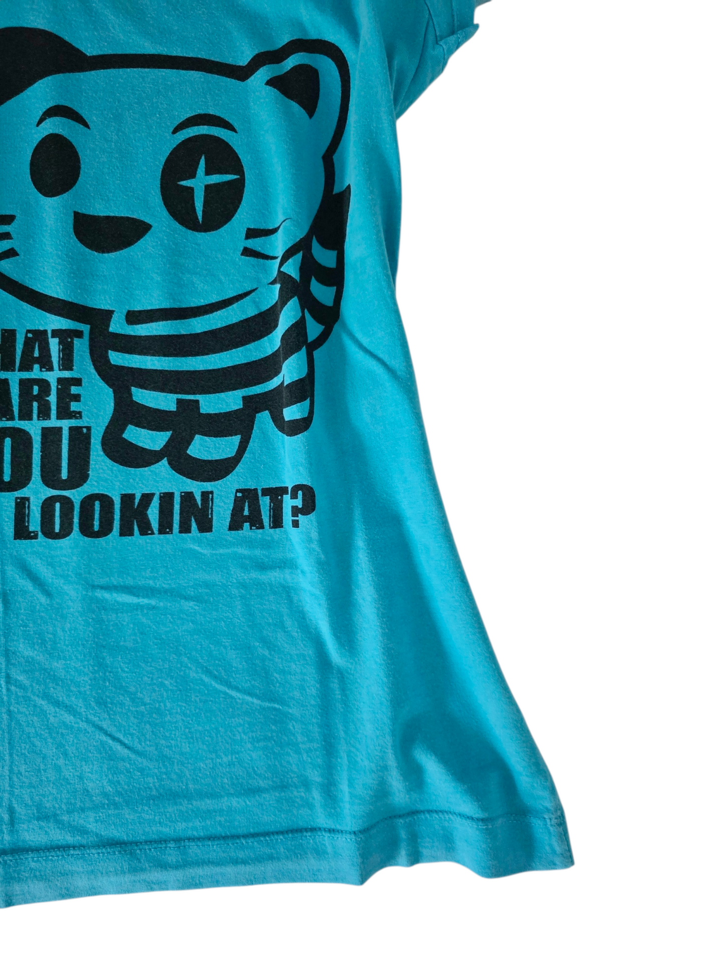 2000s vintage scene emo blue printed top - zimfriperie