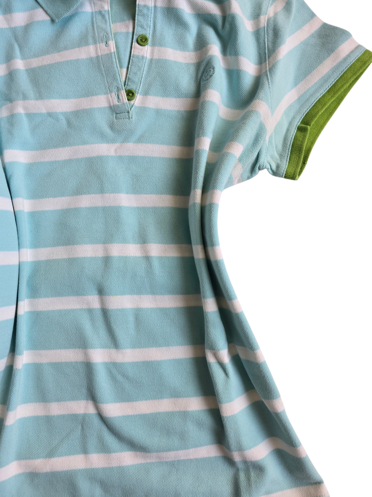 2000s vintage swag striped blue shirt