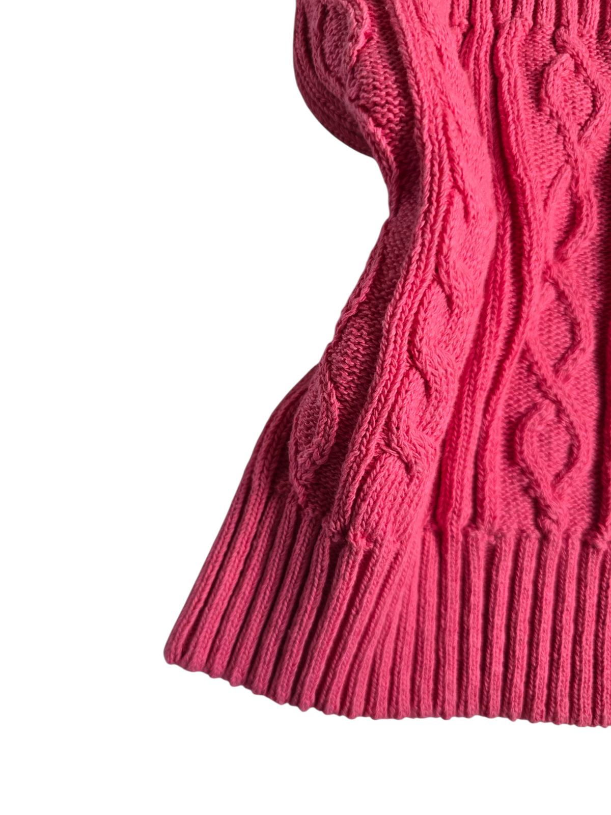 2000s vintage swag ribbed strapless pink top