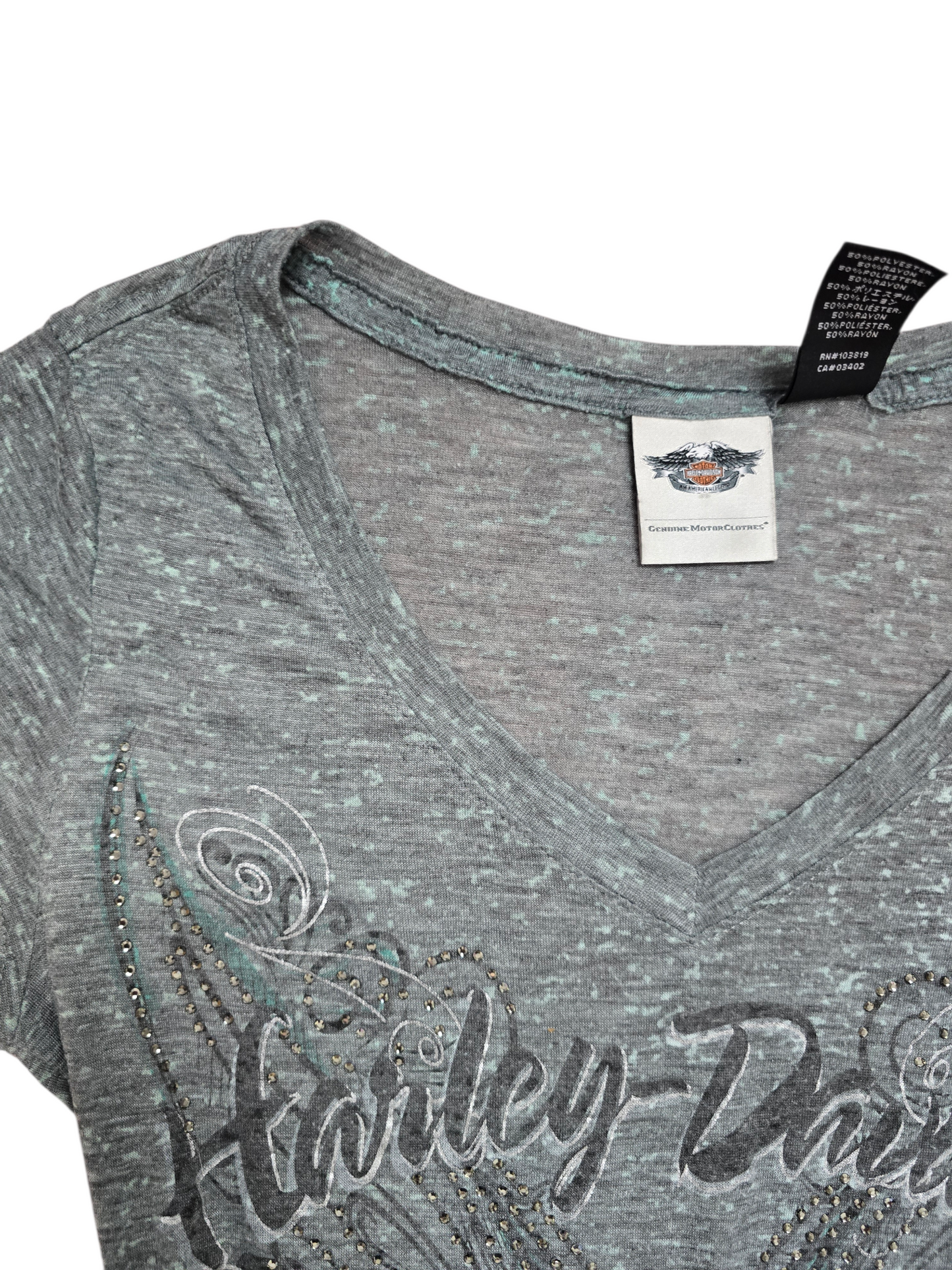 00s Harley Davidson vintage softgrunge top