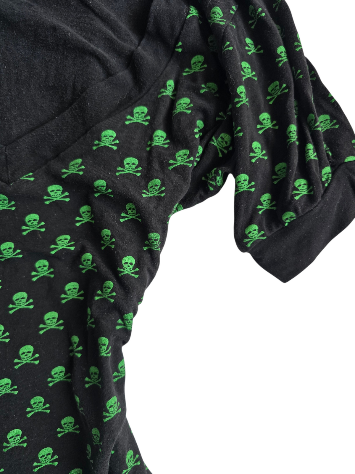 2000s vintage scene emo printed skull top