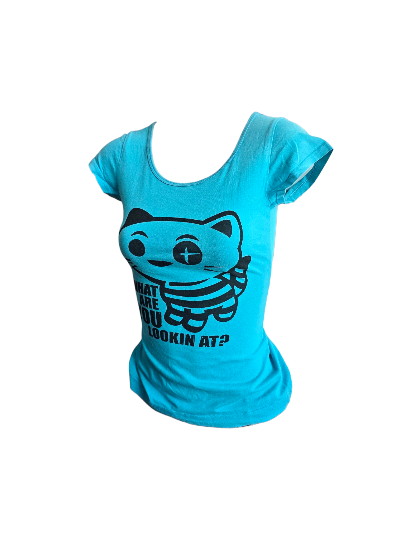 2000s vintage scene emo blue printed top - zimfriperie