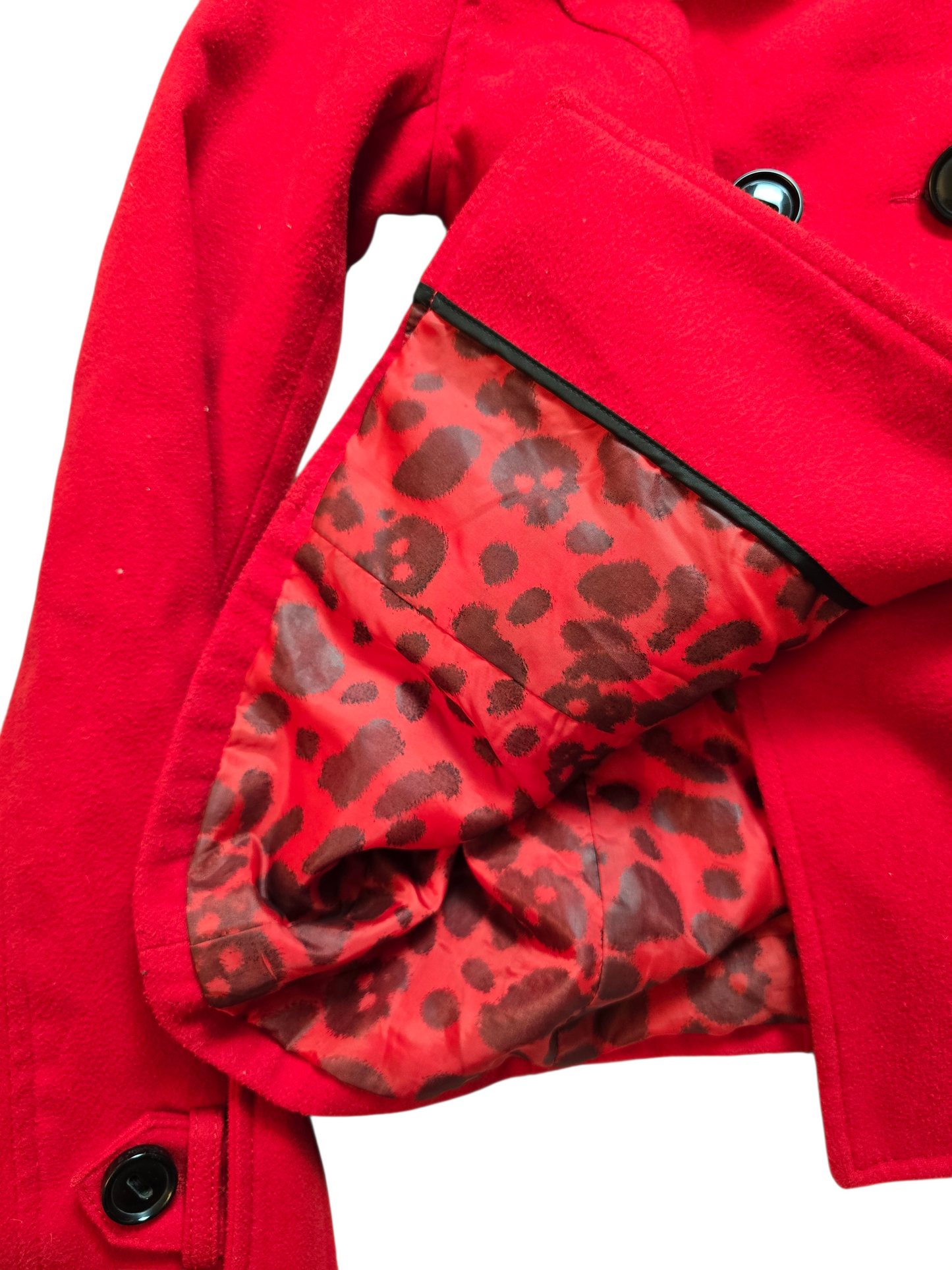 00s vintage indie sleaze red officer coat - zimfriperie