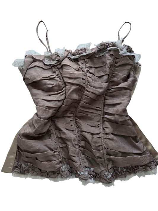 Y2k vintage flirtatious romantic corset