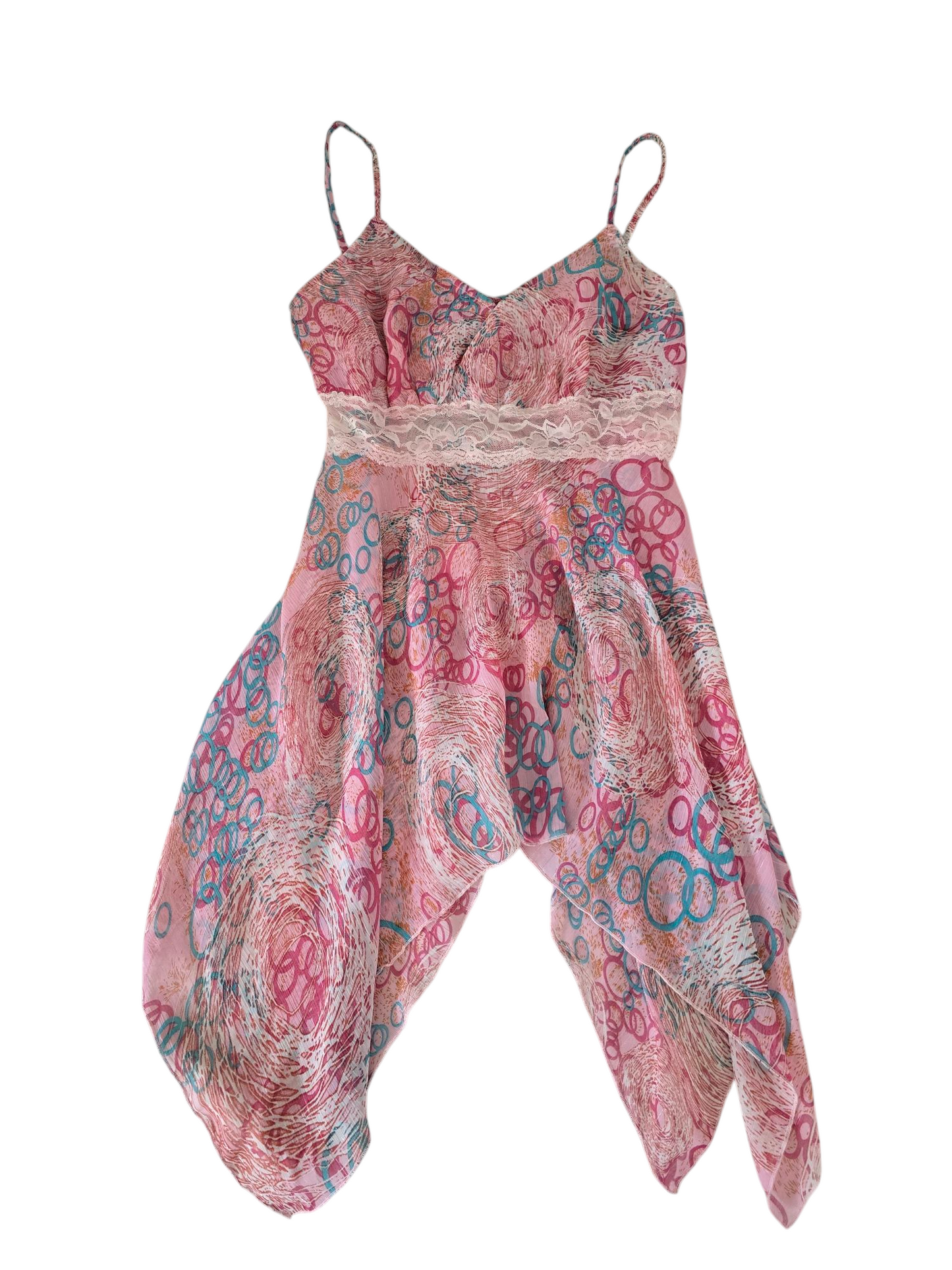 Y2k vintage fairy asymmetric top