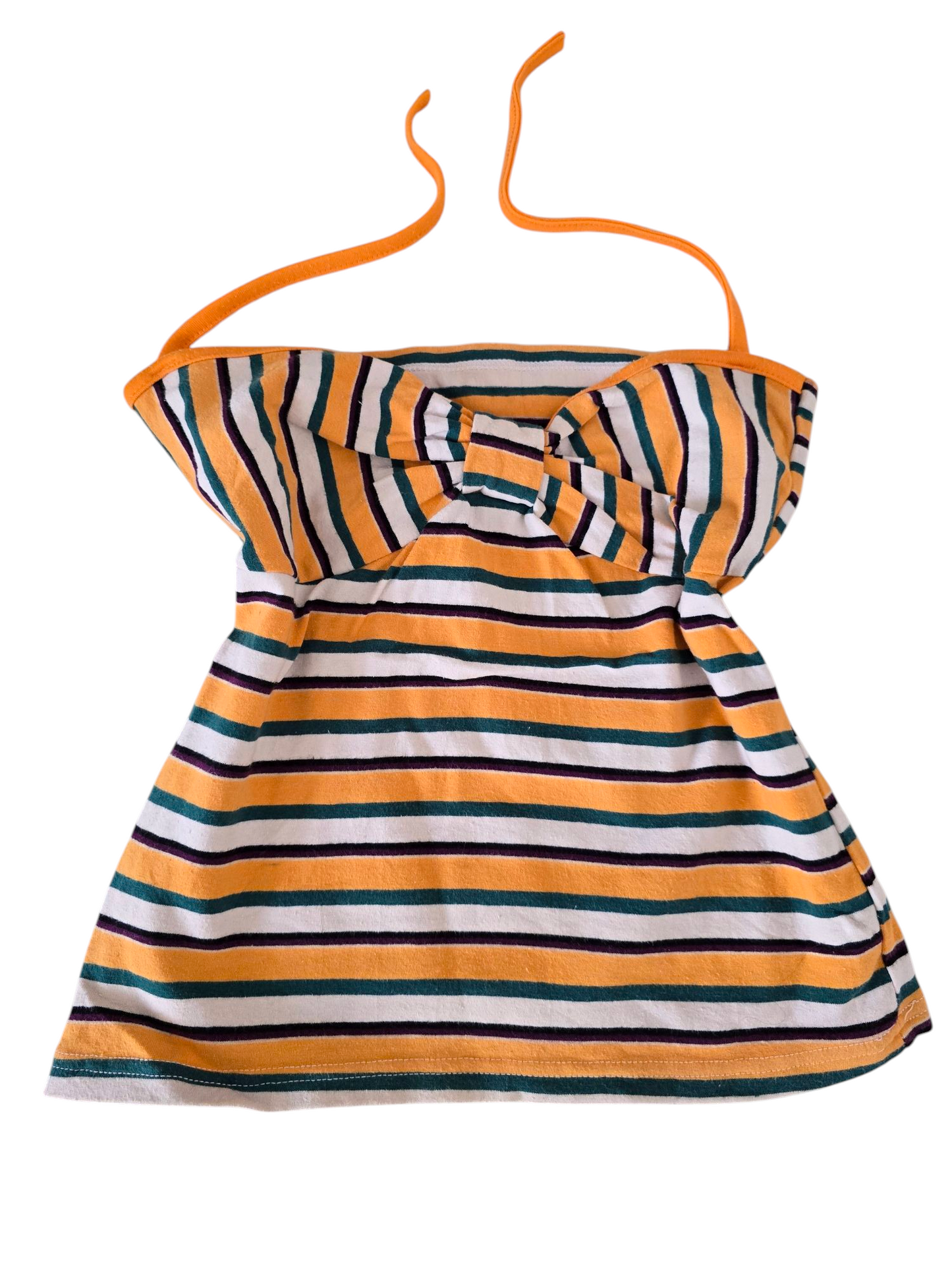 90s vintage softgrunge striped backless top