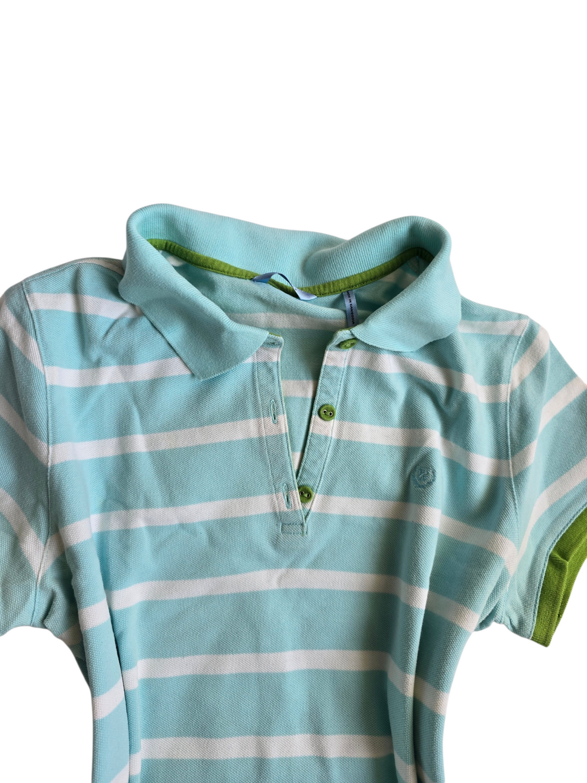 2000s vintage swag striped blue shirt