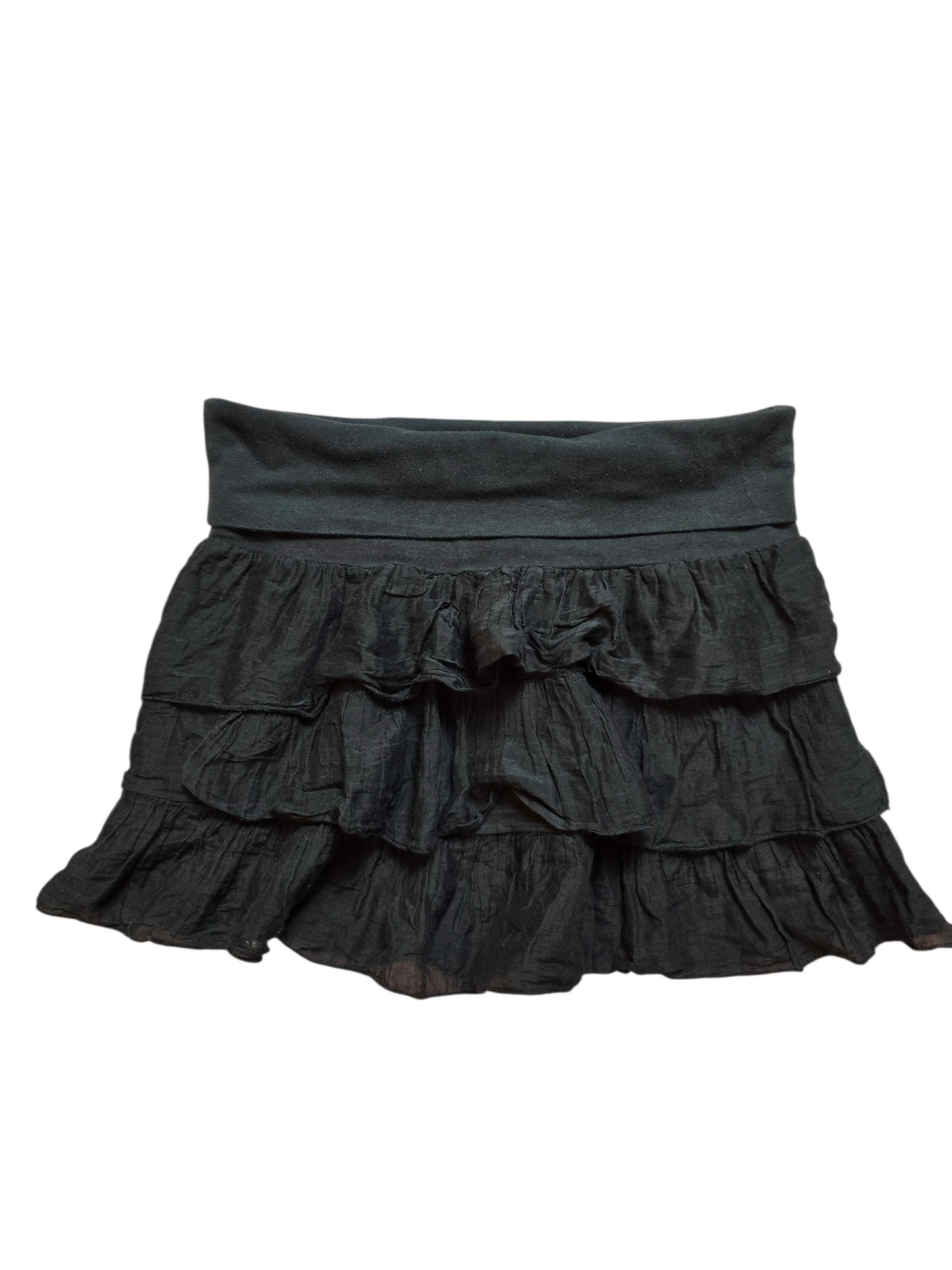 00s vintage dark coquette ruffled mini skirt - zimfriperie