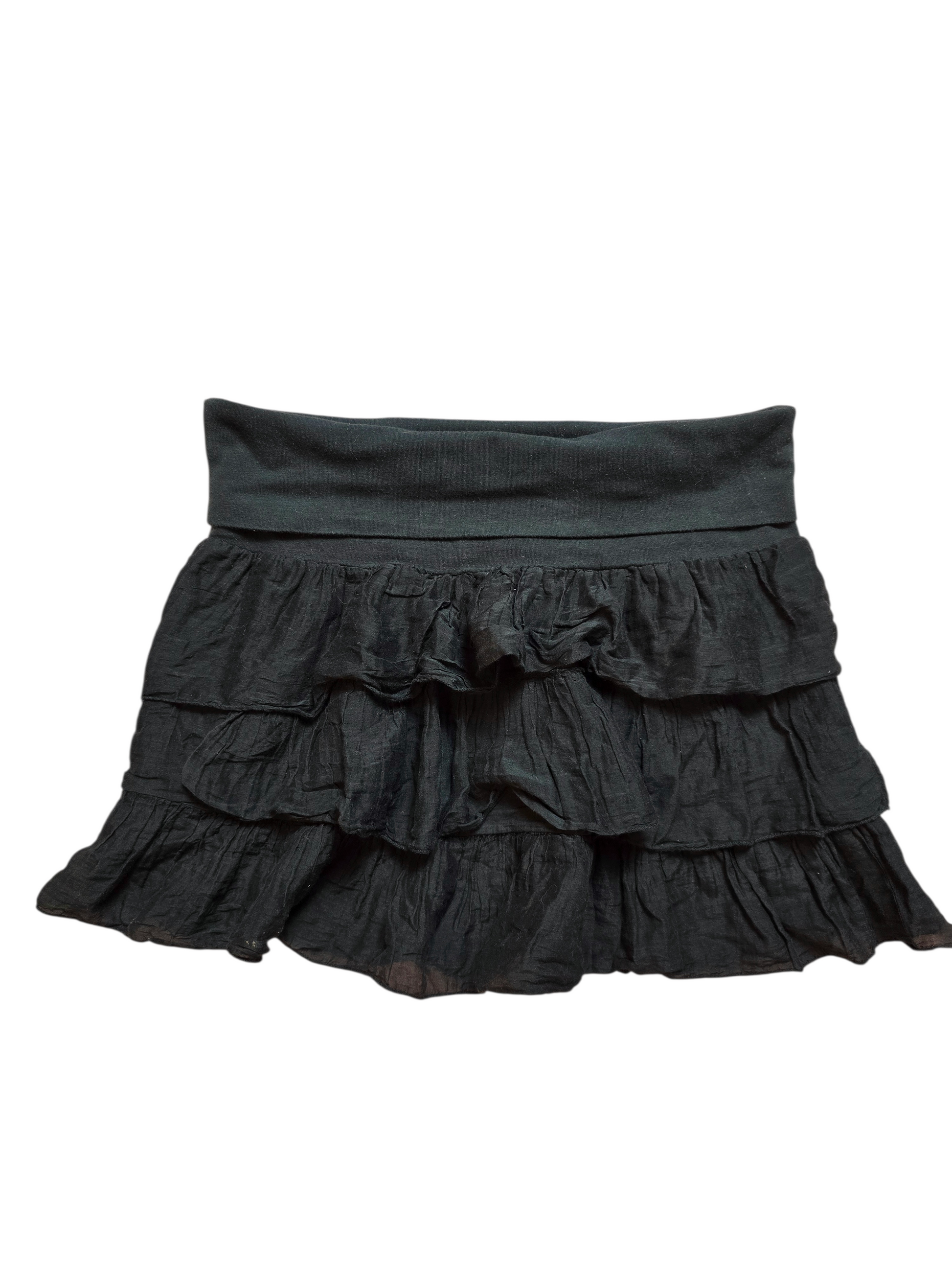 00s vintage dark coquette ruffled mini skirt - zimfriperie