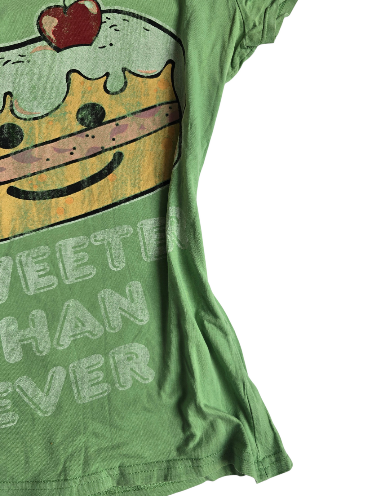 2000s vintage scene graphic printed green tee