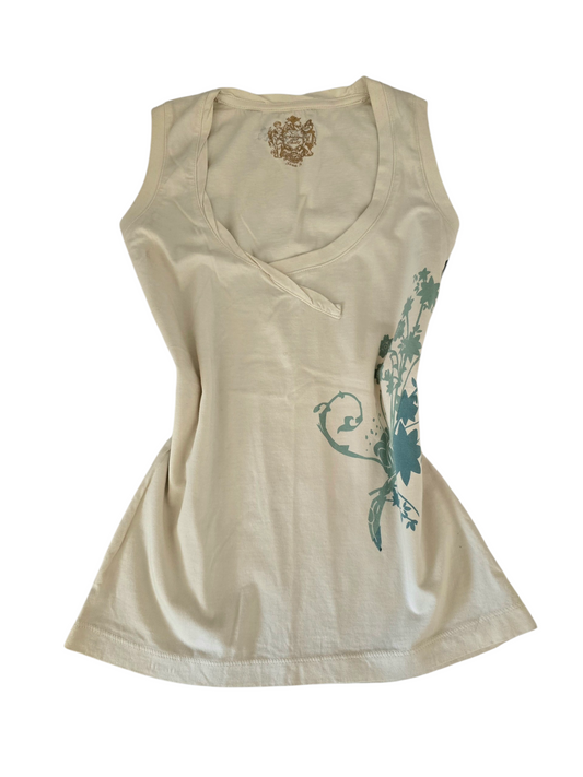 2000s vintage yoga mom bleached top