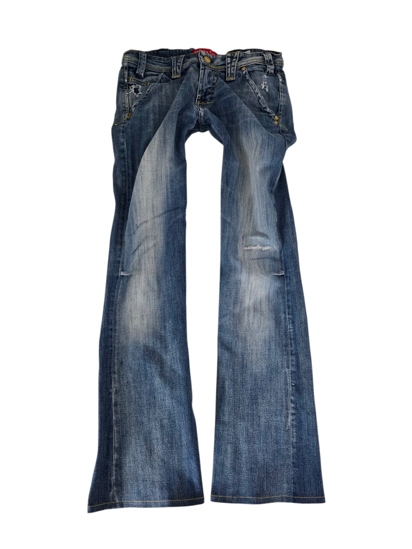 2000s vintage bootcut low waist denim pants - zimfriperie