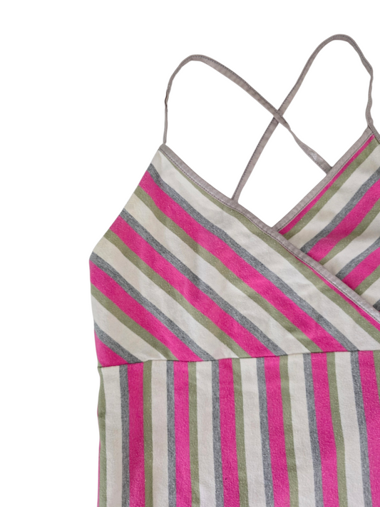 2000s vintage indie sleaze striped babydoll top - zimfriperie