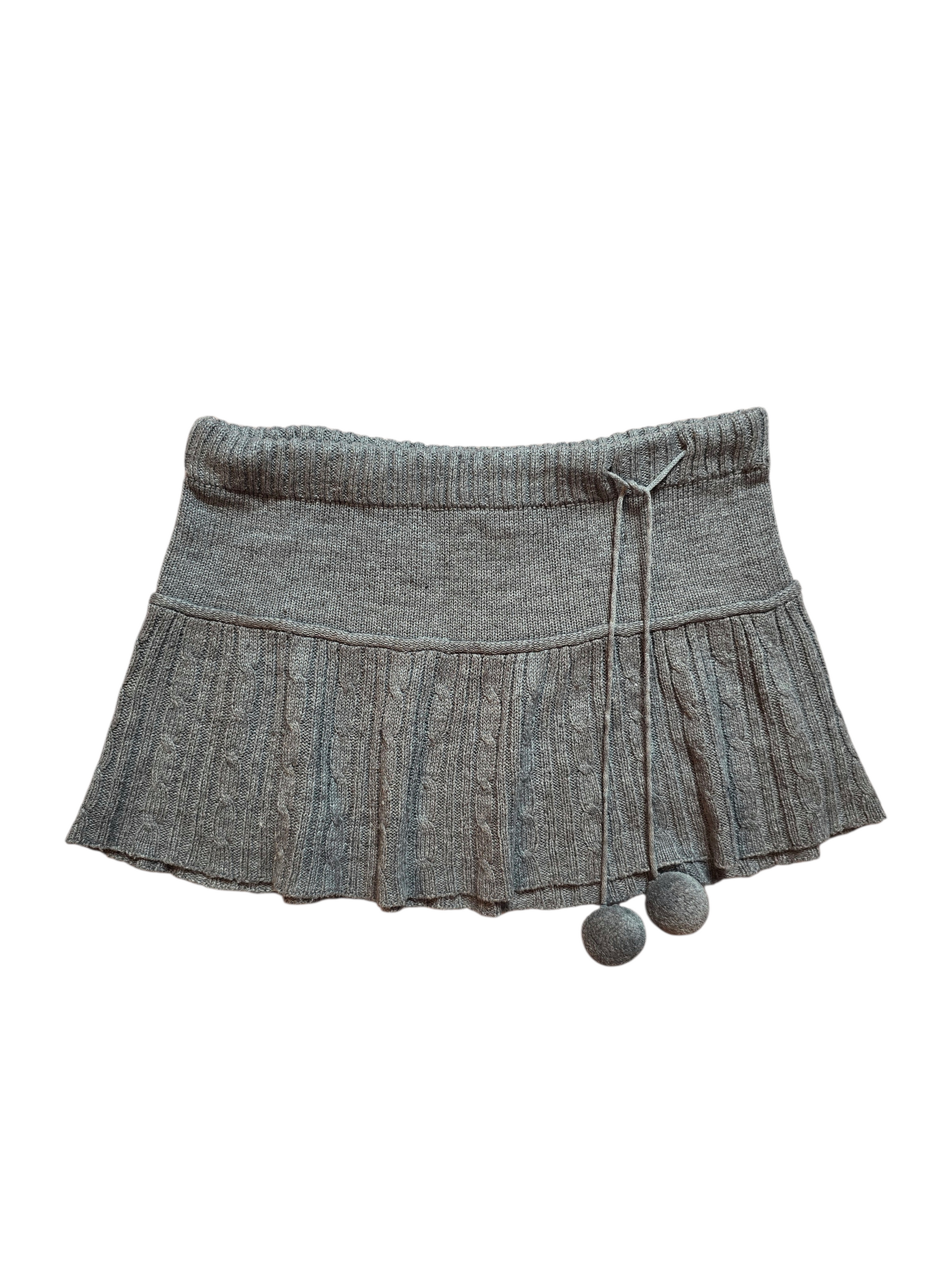 00s vintage coquette ribbed mini skirt - zimfriperie