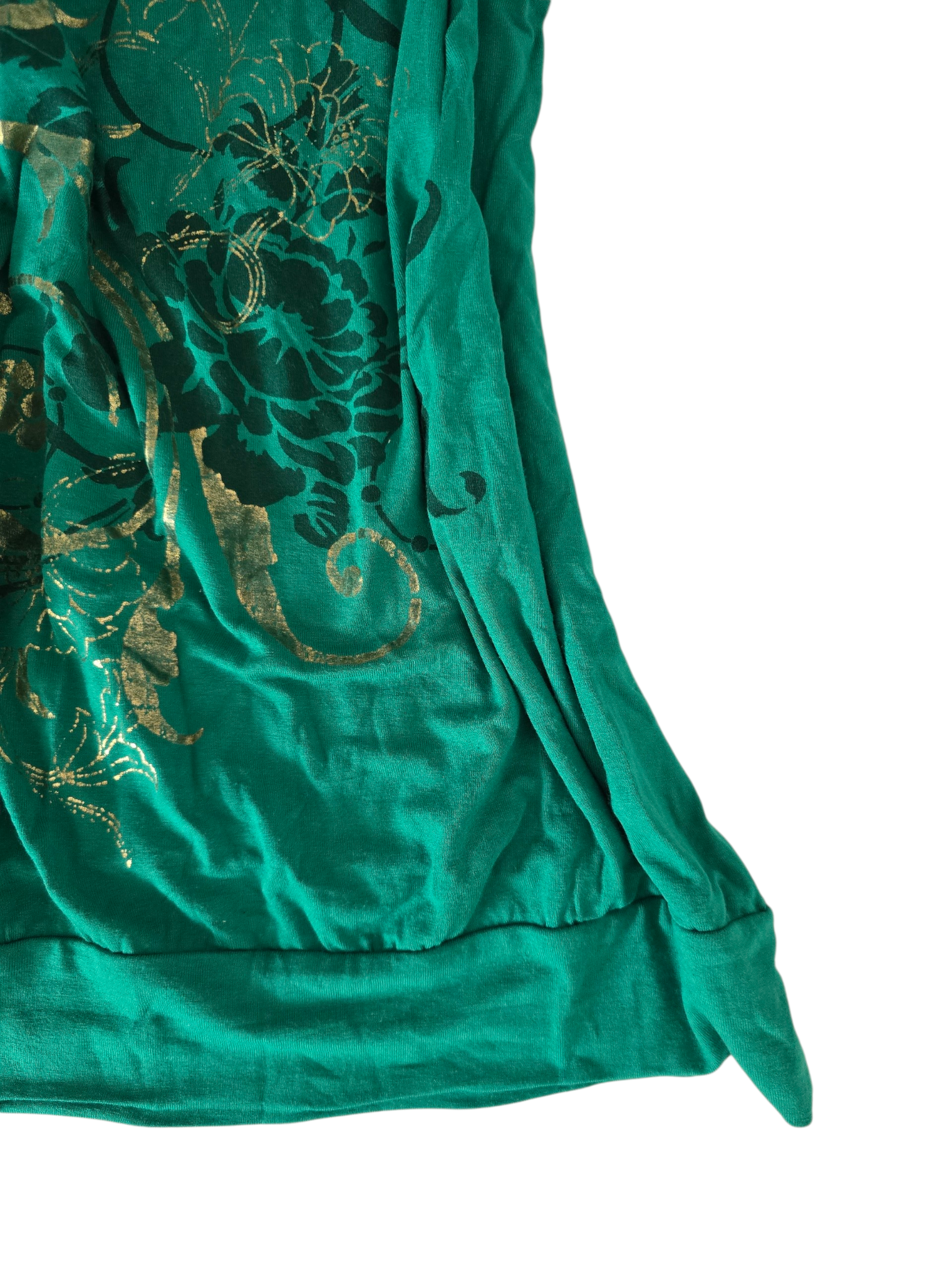 2000s vintage green slouchy mcbling top - zimfriperie