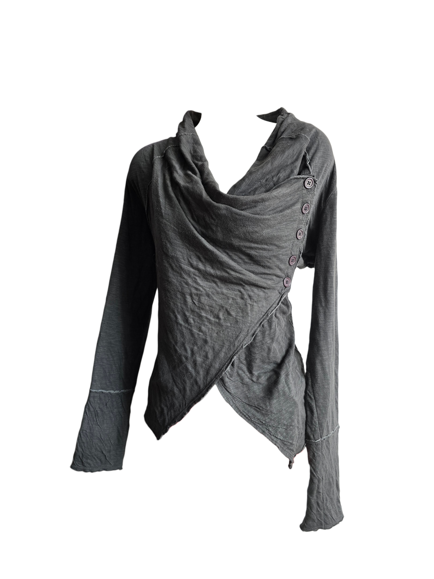 00s vintage softgrunge post apo asymetric gilet - zimfriperie