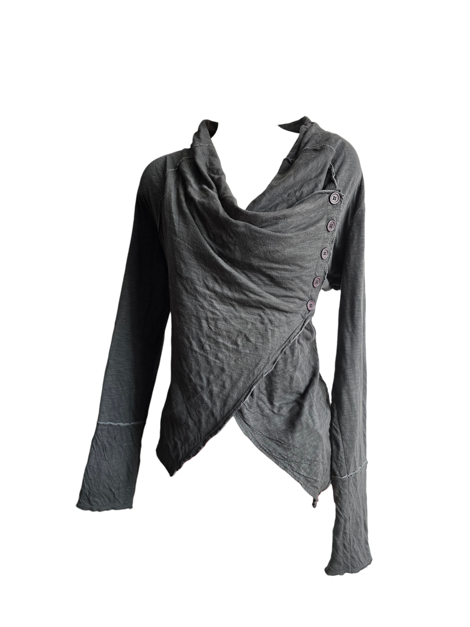 00s vintage softgrunge post apo asymetric gilet - zimfriperie