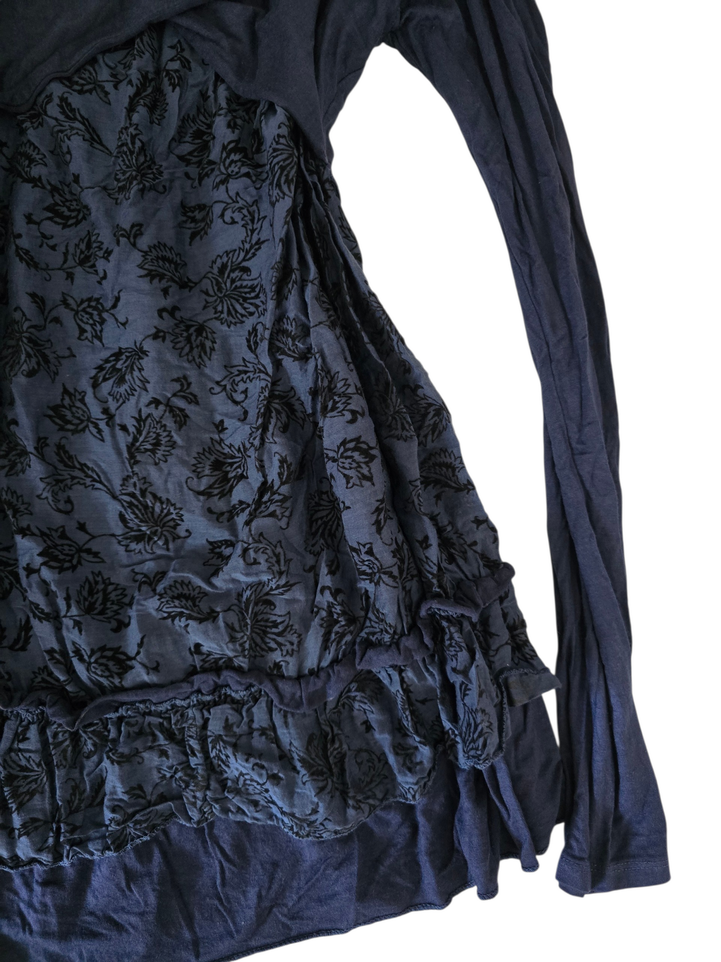 2000s vintage whimsy velvet babydoll dress