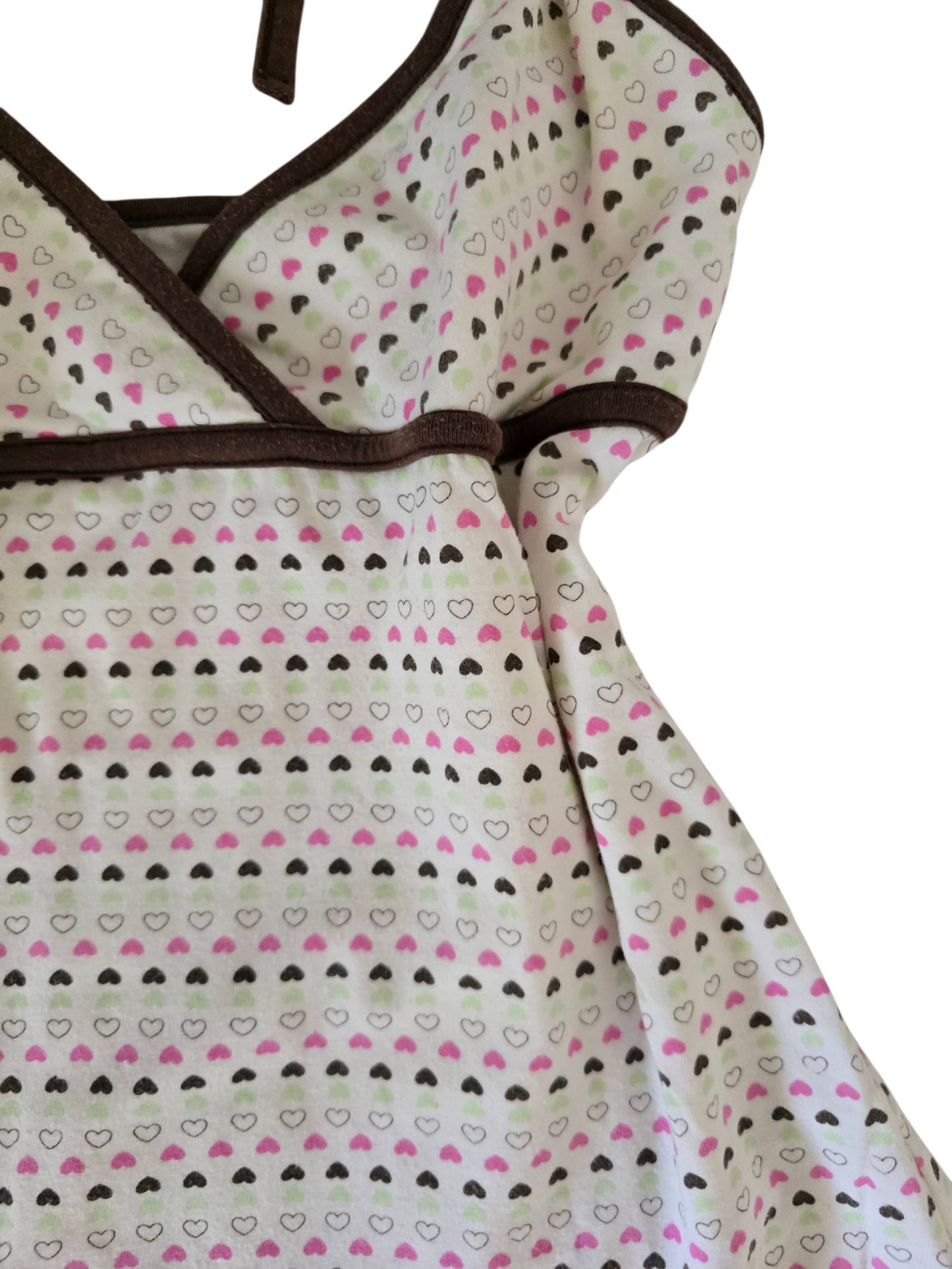 2000s vintage twee printed hearth babydoll backless top