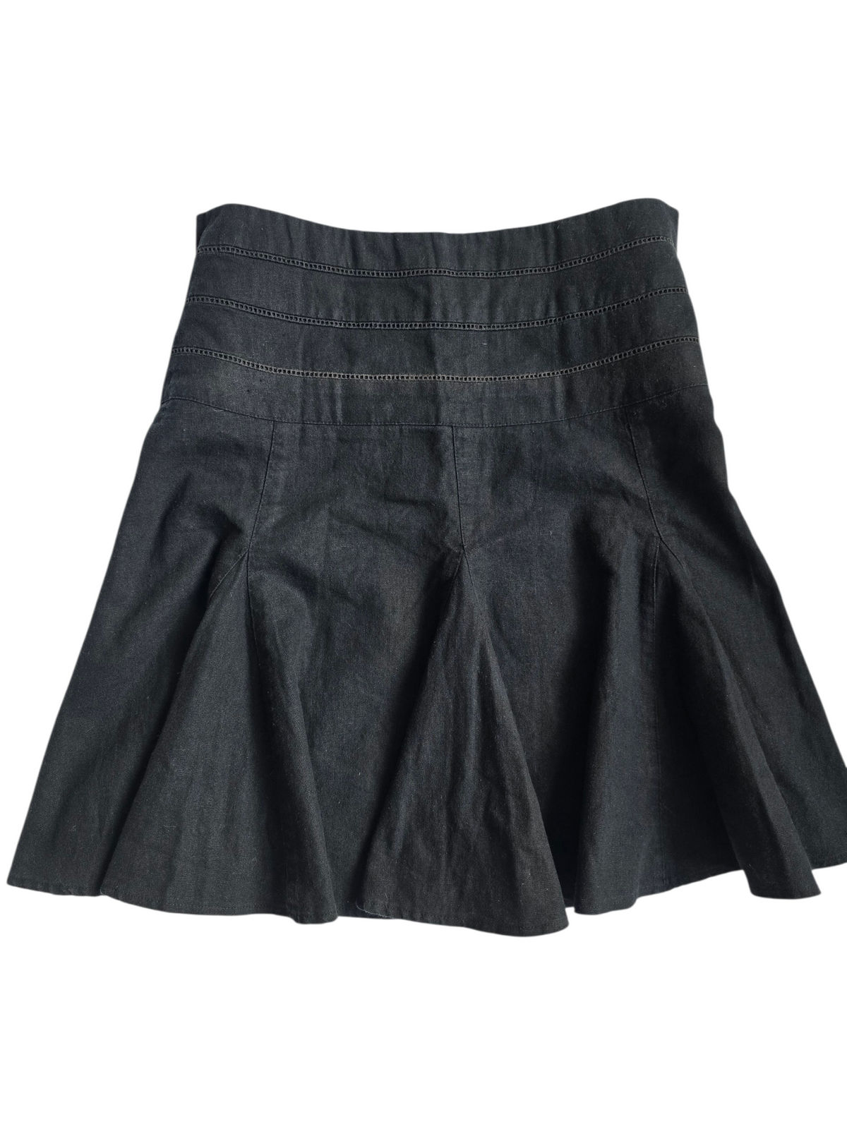 2000s vintage downtown girl pleated low-rise skirt