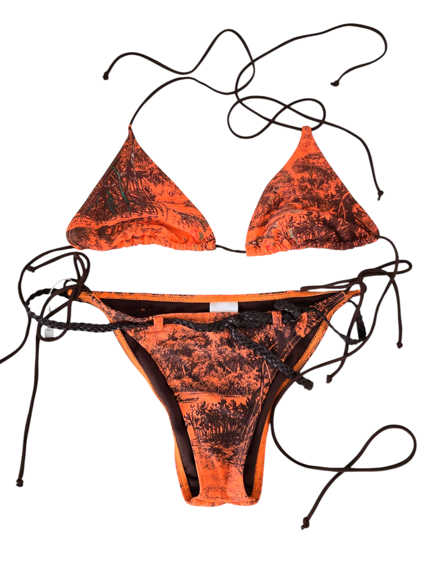 Y2k vintage boho bikini