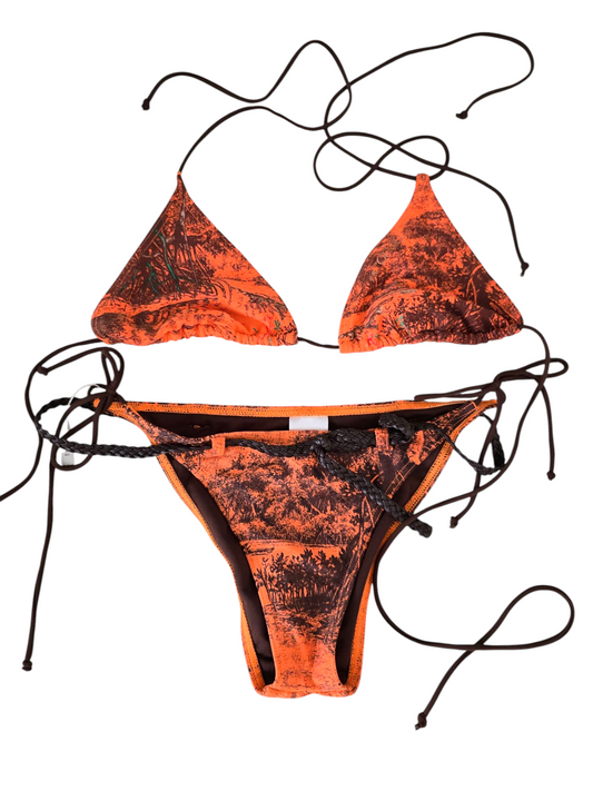 Y2k vintage boho bikini