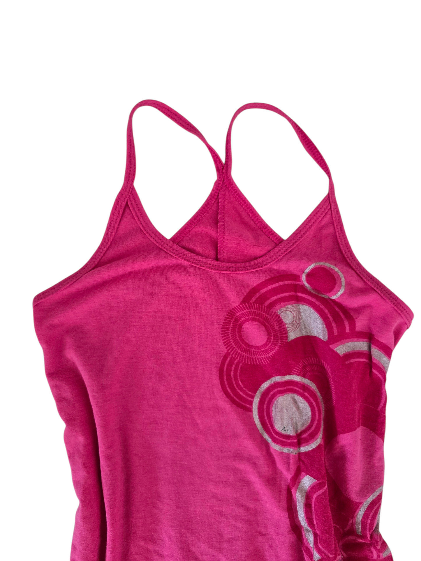 2000s vintage frutiger pink printed top