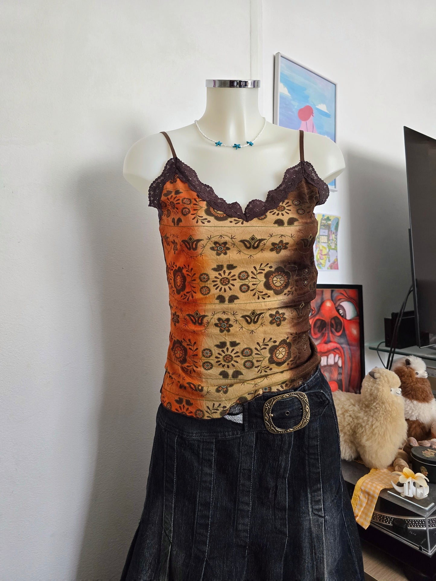 90s vintage boho fairy top