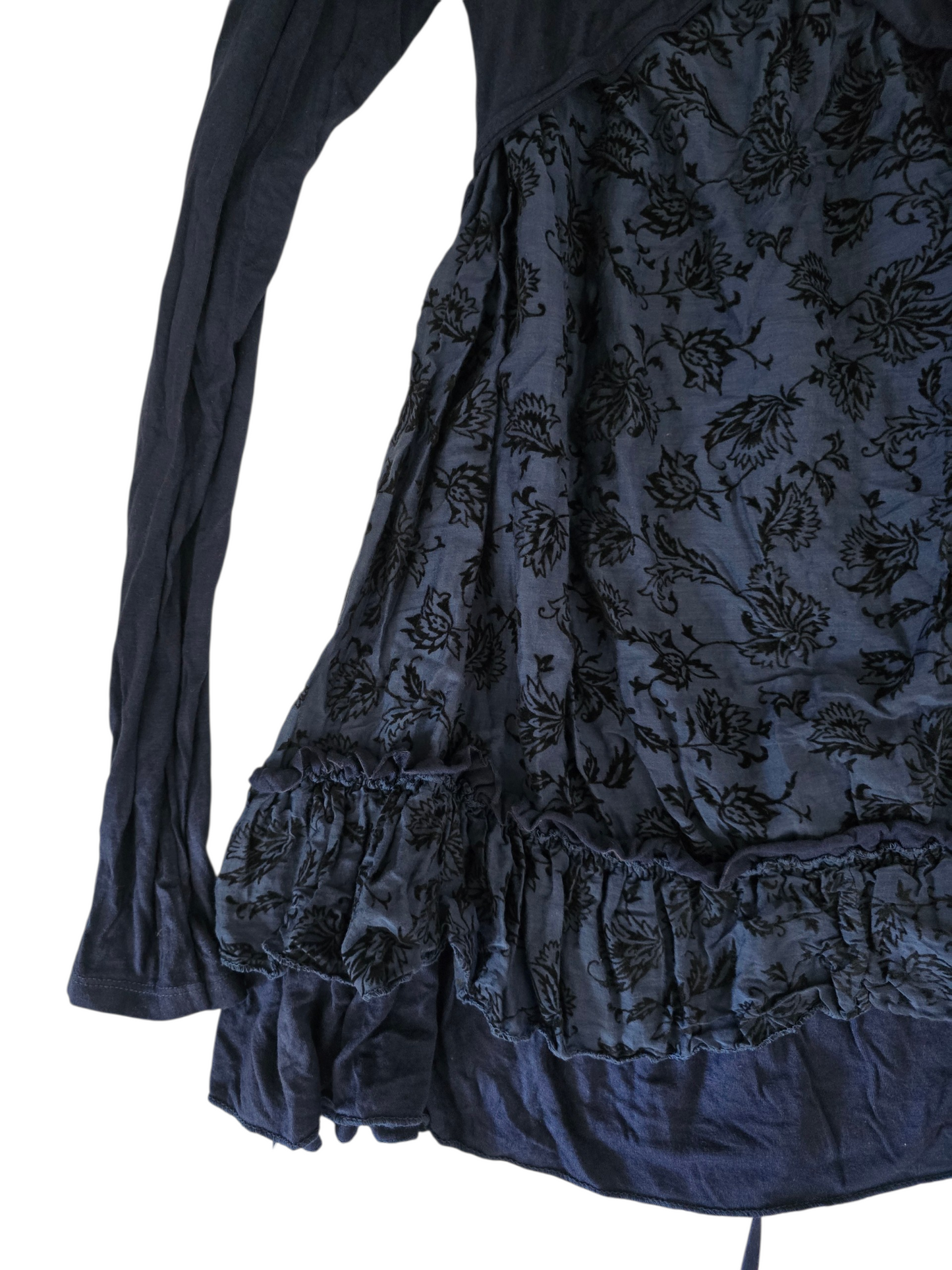 2000s vintage whimsy velvet babydoll dress