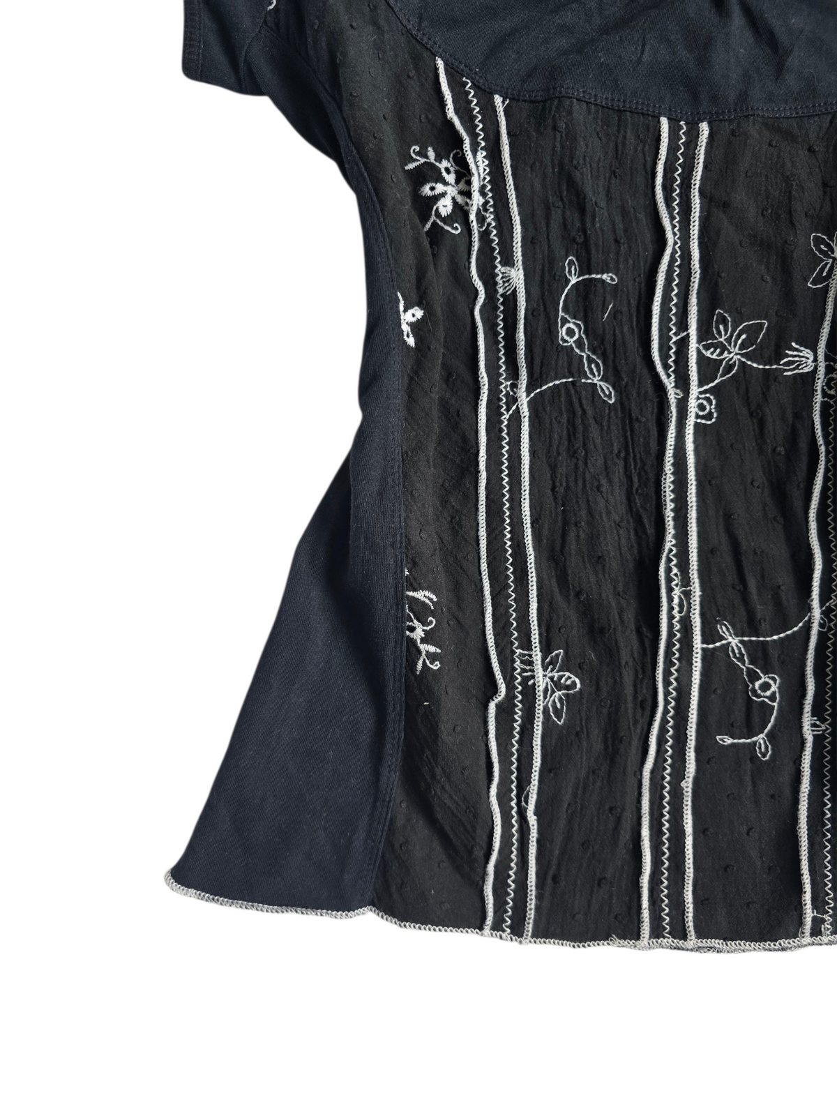 2000s vintage whimsy goth top