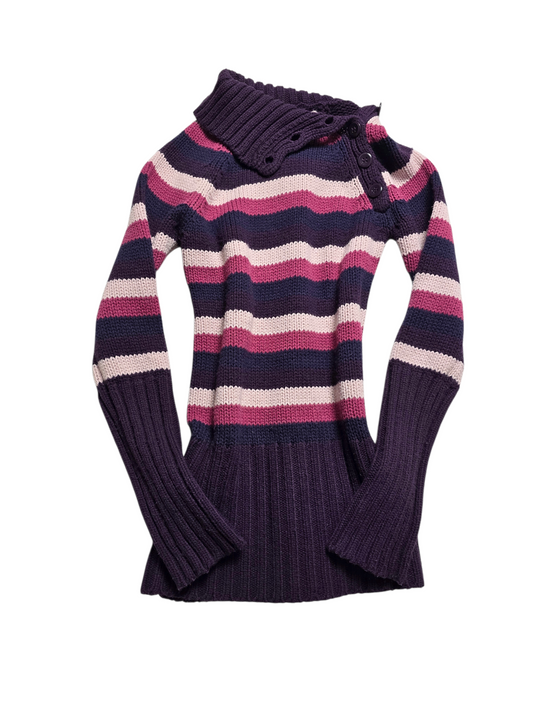 90s vintage colorfull striped knit sweater