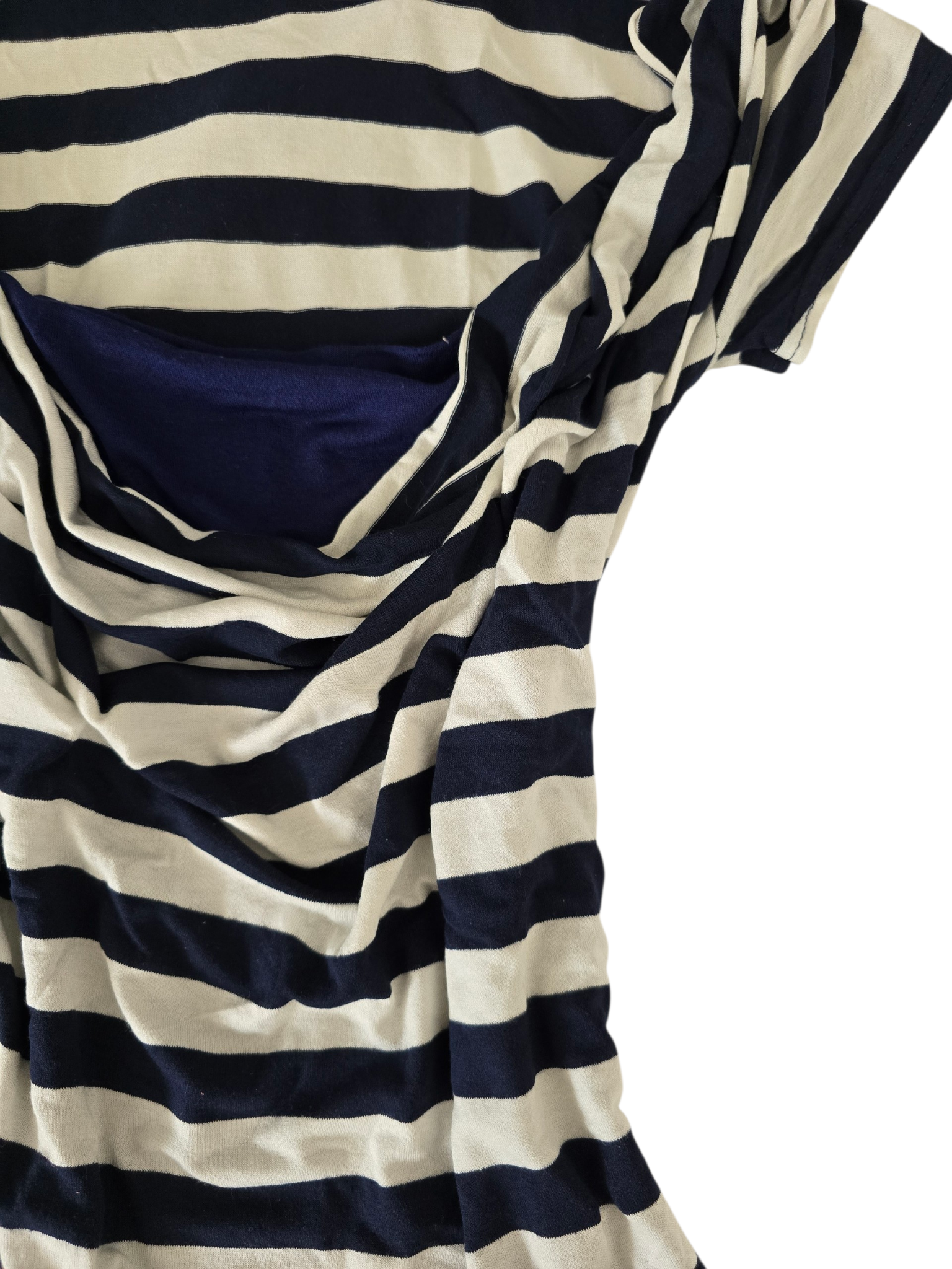 2000s vintage softgrunge striped draped top - zimfriperie