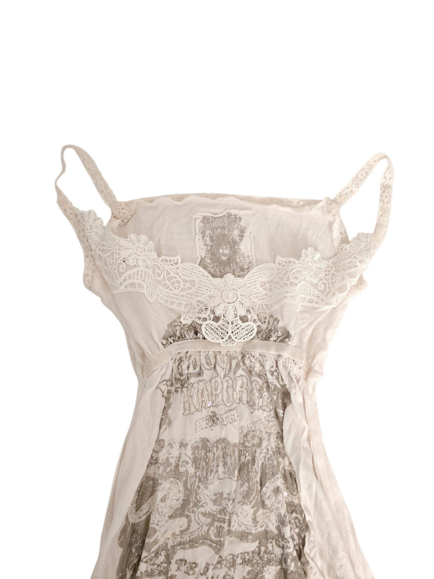 2000s babydoll white top - zimfriperie