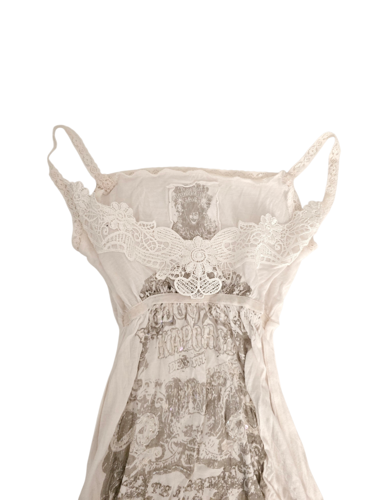 2000s babydoll white top - zimfriperie