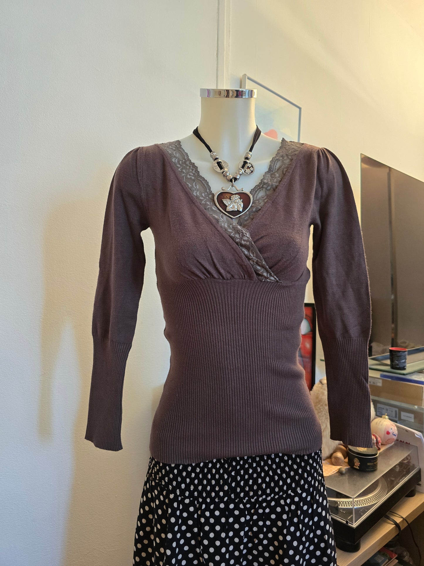 00s vintage coquette downtown sweater