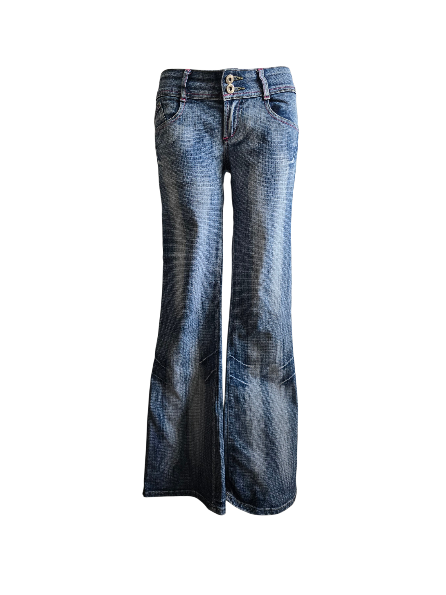 2000s vintage bootcut low waist denim pants - zimfriperie