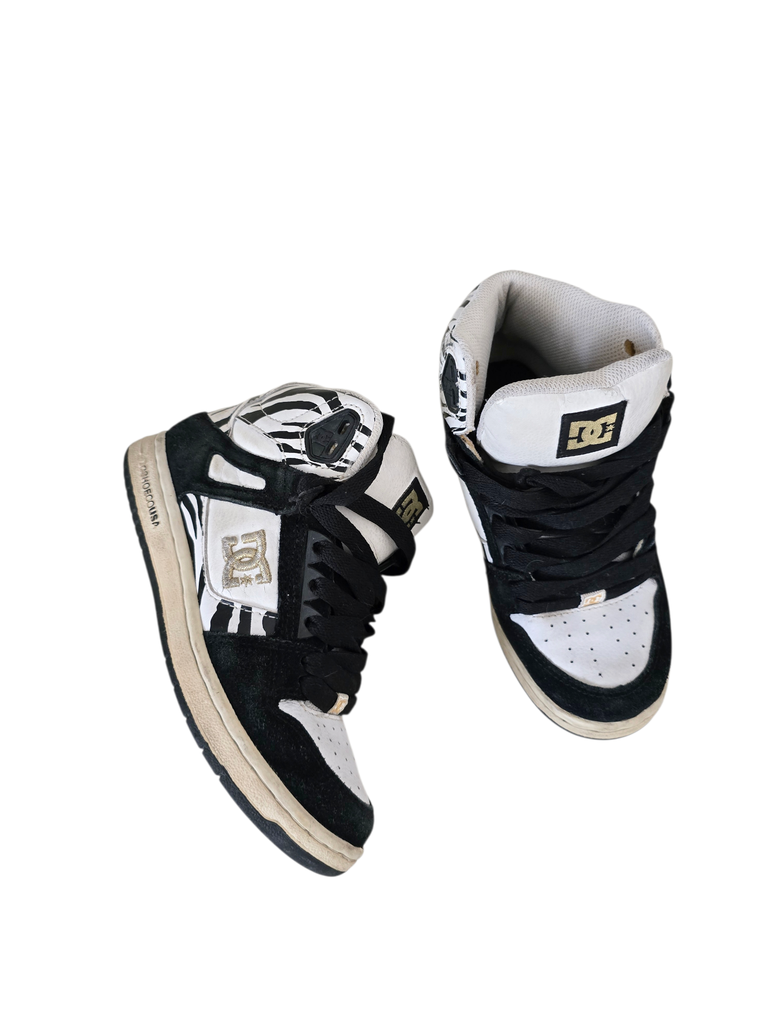 00s vintage DC swag zebra shoes - zimfriperie