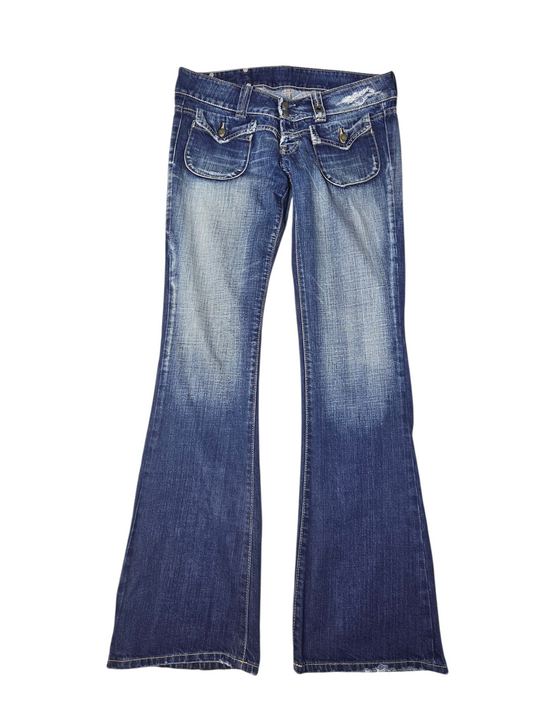 00s vintage bootcut low waist denim pants